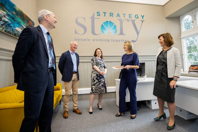 StrategyStory Kate Hooper welcomes Scotland's new Entrepreneur Chief, Mark Logan to the Inverness Studio with WASPS chief executive Audrey Carlin, Kate Forbes MSP, Cabinet Secretary for Finance and the Economy, and Stuart Black, Chief Executive of Highlands and Islands Enterprise. 