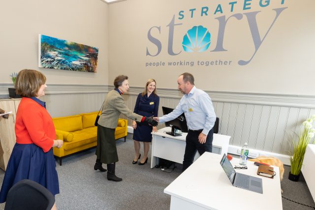 Donald and Kate from StrategyStory meeting HRH The Princess Royal