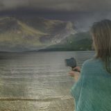 kate filming in Highland landscape