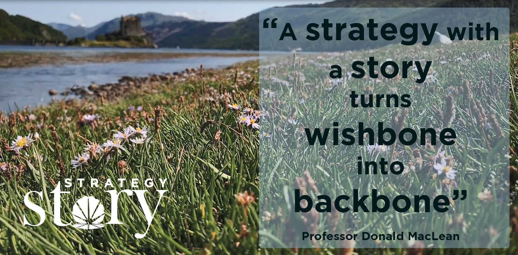 Get your strategy sorted, and your story straight.